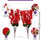 Luxury Artificial Blossom Flower Bunch Set (Pack of 2) – Premium Decorative Floral Stems for Home & Table Decor