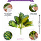 ARTSY Artificial Plant Bunch for Home Decor | Realistic Faux Leaves Arrangement for Living Room, Office & Table Decoration
