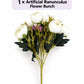 Artificial Ranunculus Flower Bunch - White | ARTSY