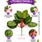 ARTSY Artificial Tropical Calathea Leaf Bunch – Decorative Faux Green Plant for Home & Office
