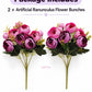 ARTSY Artificial Ranunculus Flower Bunches – Pack of 2, Realistic Faux Flowers for Home Décor, Wedding, Living Room & Gifting