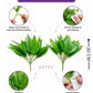 ARTSY Artificial Green Leaf Plant Bunch for Home Decor, Pack of 2