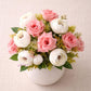 ARTSY Artificial Flower Bouquet (Set of 2) | Rose & Peony Flowers