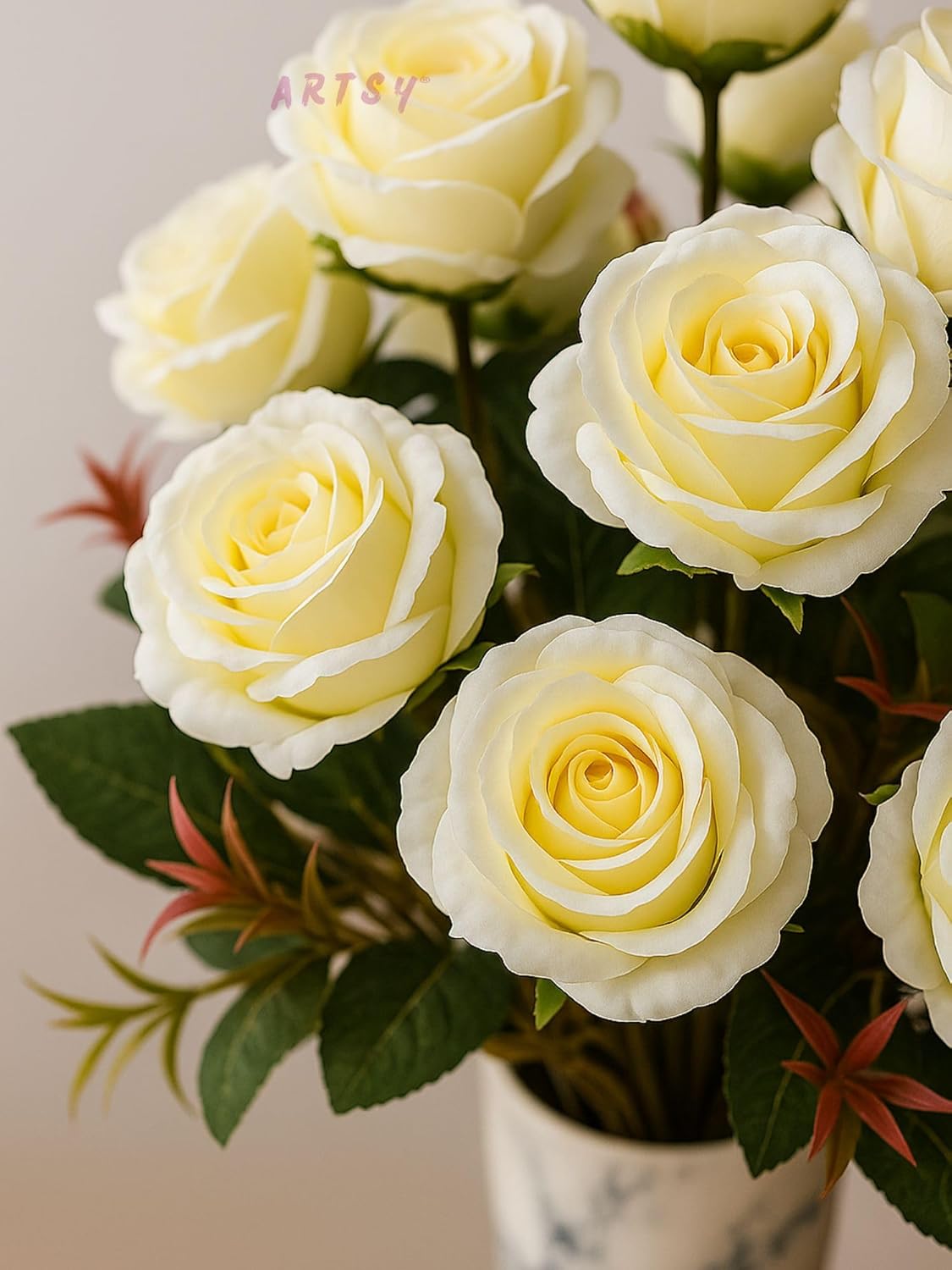 Artificial Rose Flowers Bunch