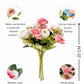 ARTSY Artificial Flower Bouquet (Set of 2) | Rose & Peony Flowers