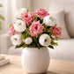 ARTSY Artificial Flower Bouquet (Set of 2) | Rose & Peony Flowers