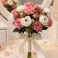 ARTSY Artificial Flower Bouquet (Set of 2) | Rose & Peony Flowers