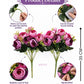 ARTSY Artificial Ranunculus Flower Bunches – Pack of 2, Realistic Faux Flowers for Home Décor, Wedding, Living Room & Gifting