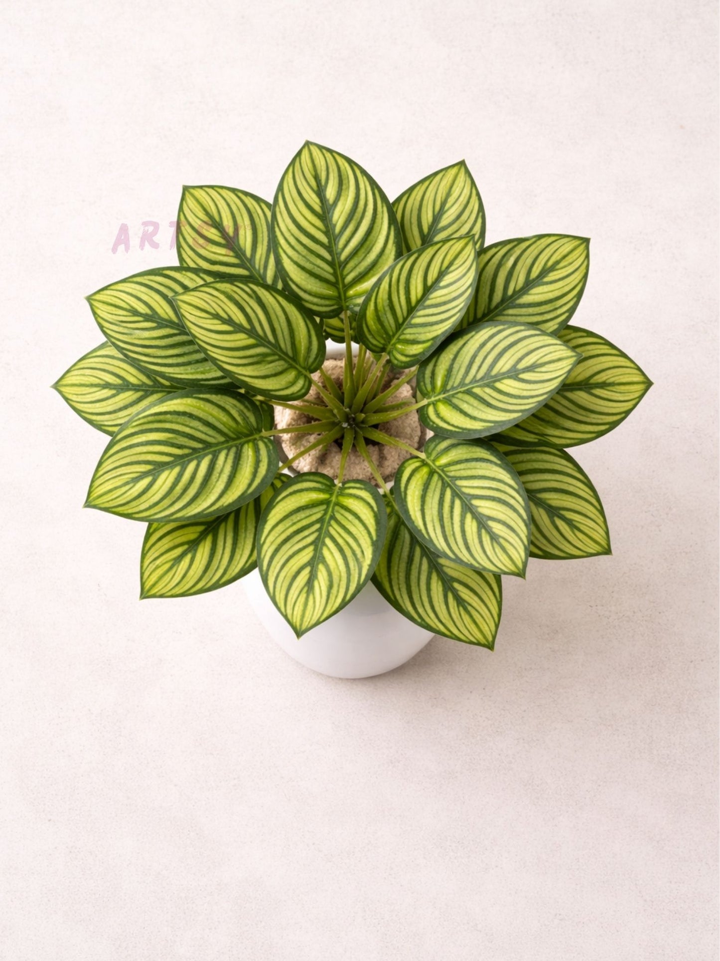 ARTSY Artificial Tabletop Potted Plant for Living Room & Office Decor, Pack of 1 Piece