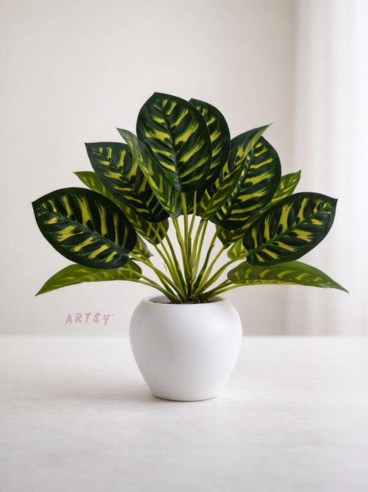 ARTSY Realistic Artificial Indoor Plant with Decorative Pot, Pack of 1