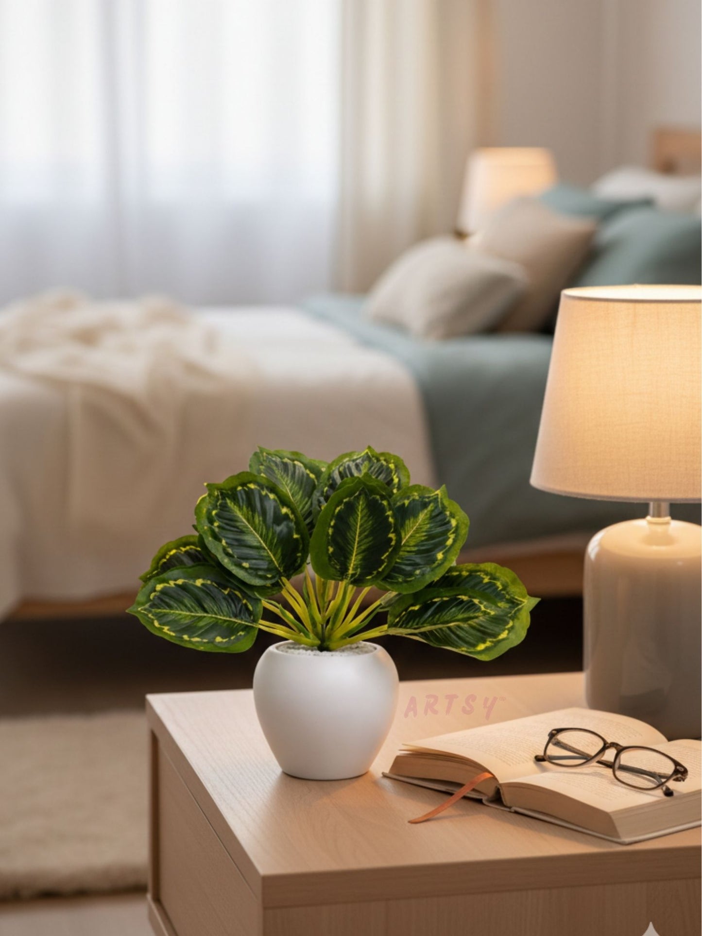 ARTSY Artificial Tabletop Plant for Home Decoration, Pack of 1
