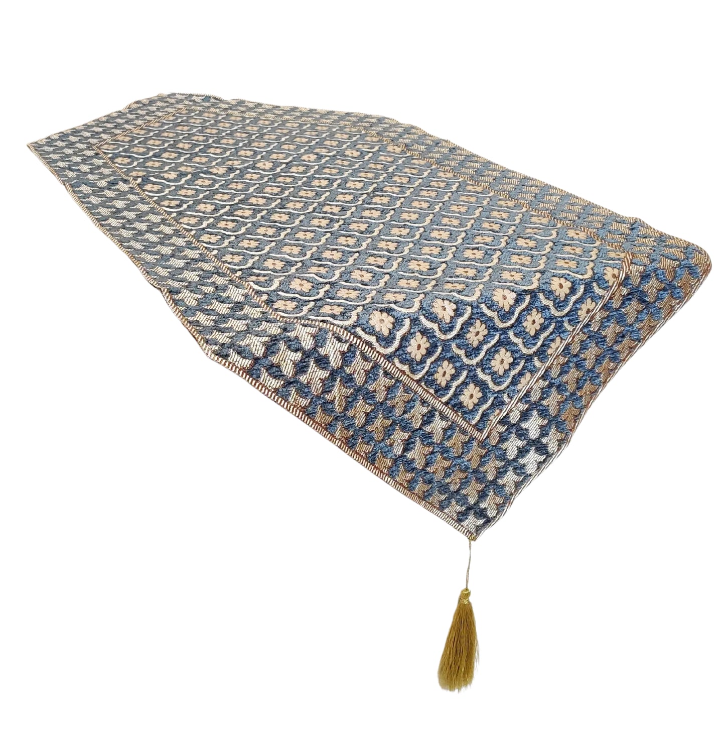 Elegant Blue Delight: Cotton Table Runner in Rich and Stunning Blue Hue, Pack of 1 piece, Blue, 36 X 16 Inches