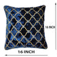 Set of 5 Luxurious Blue Velvet Cushion Covers – Elegance and Comfort Combined, 16 X 16 Inches