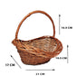 ARTSY® Oval Cane Basket: Perfect for Pooja and Multipurpose Storage, Pack of 1 Piece