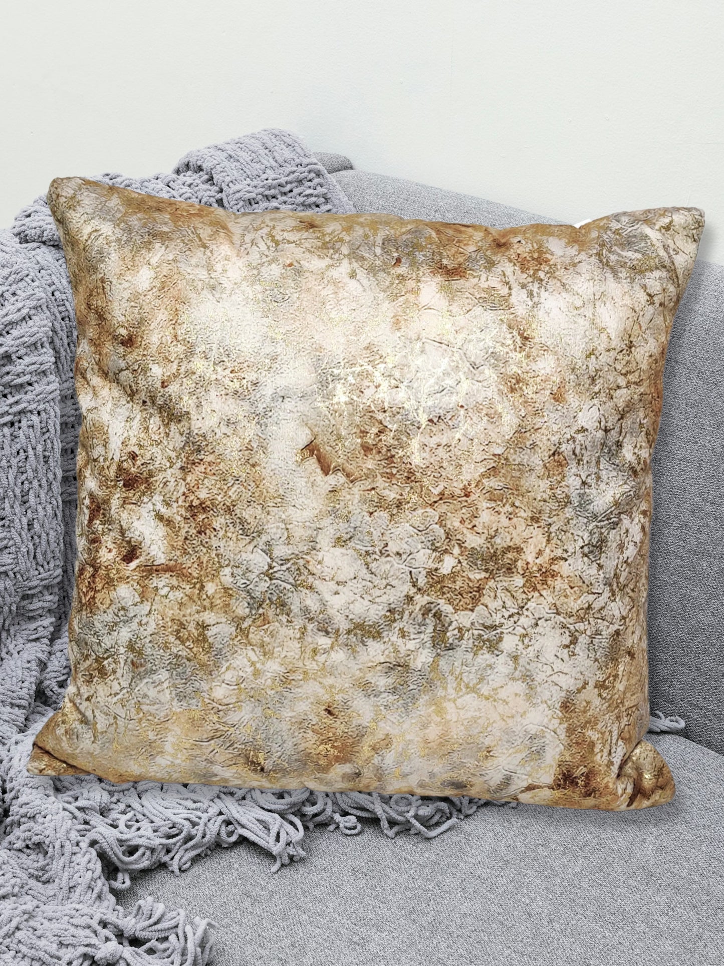 ARTSY® Beige Textured Cushion Cover Set - Pack of 5: Elegant Home Decor Accent for Any Room