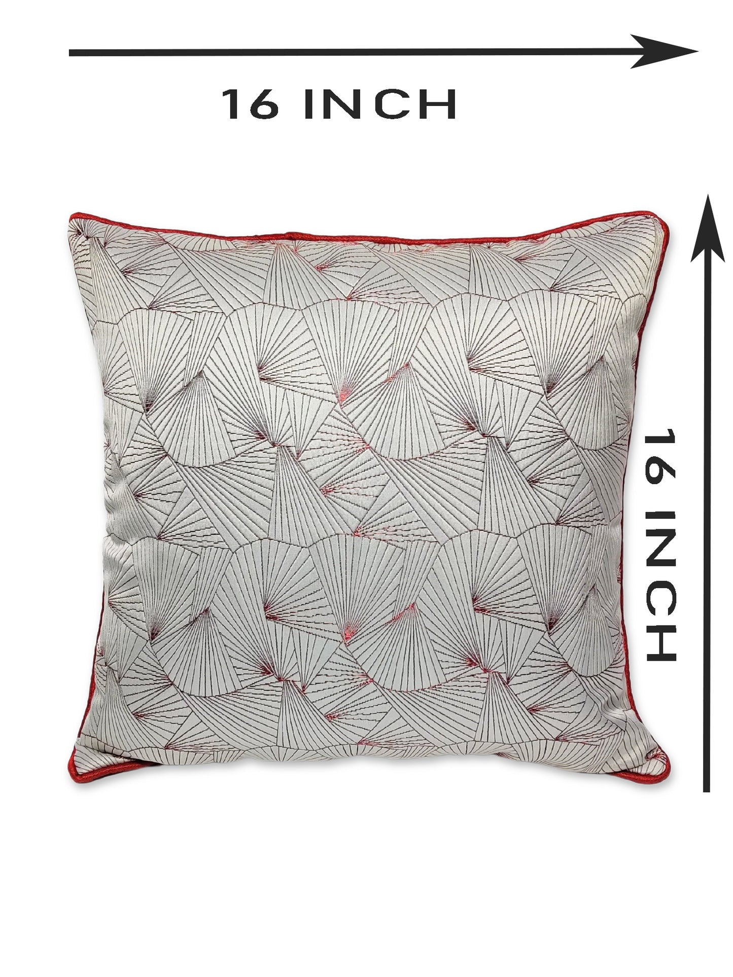 ARTSY® Red and White Cushion Cover Set - Pack of 5: Vibrant Home Decor Accent for Every Season