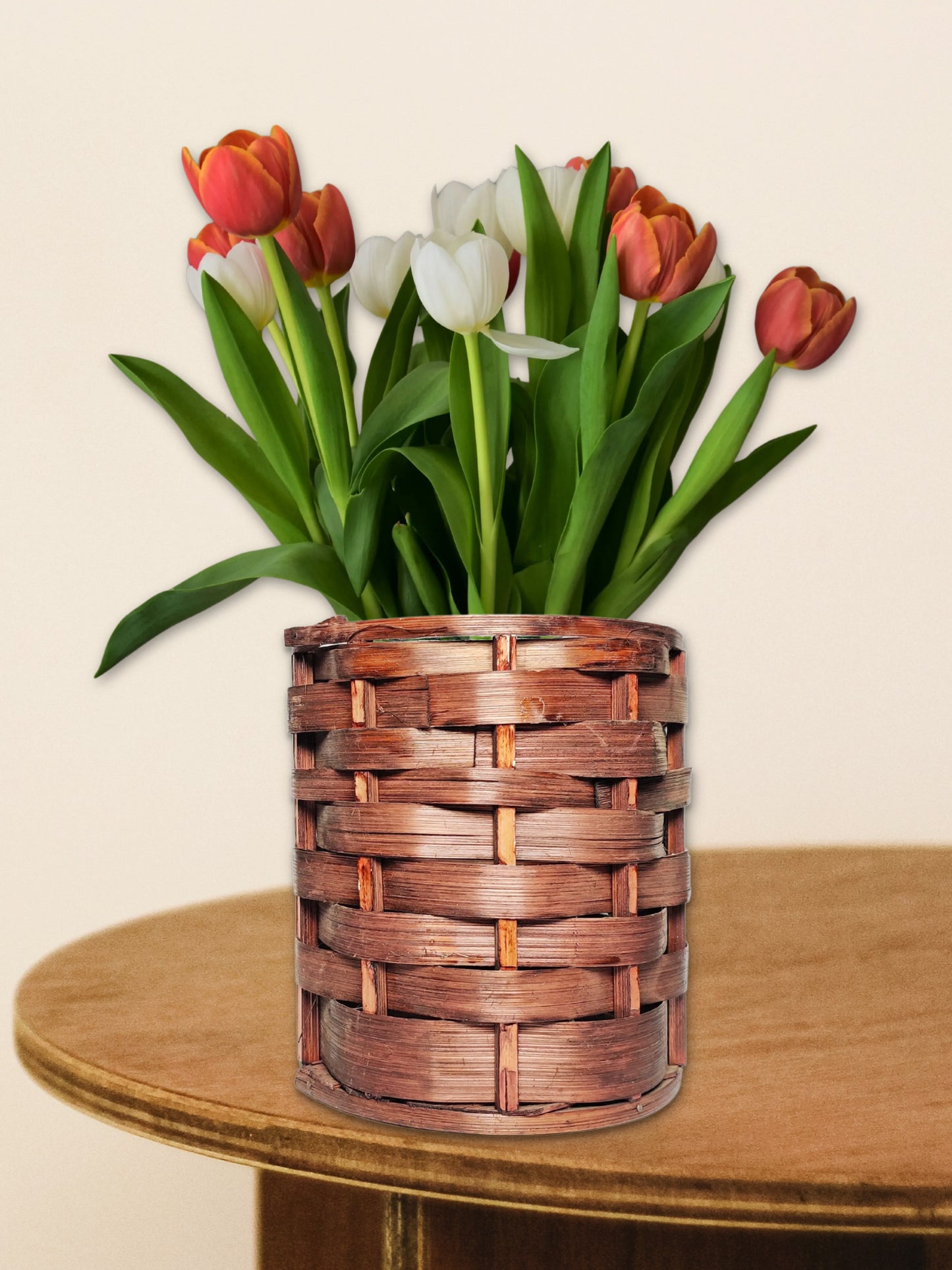 ARTSY® Handmade Wooden Pot: Versatile Storage and Flower Decoration Solution