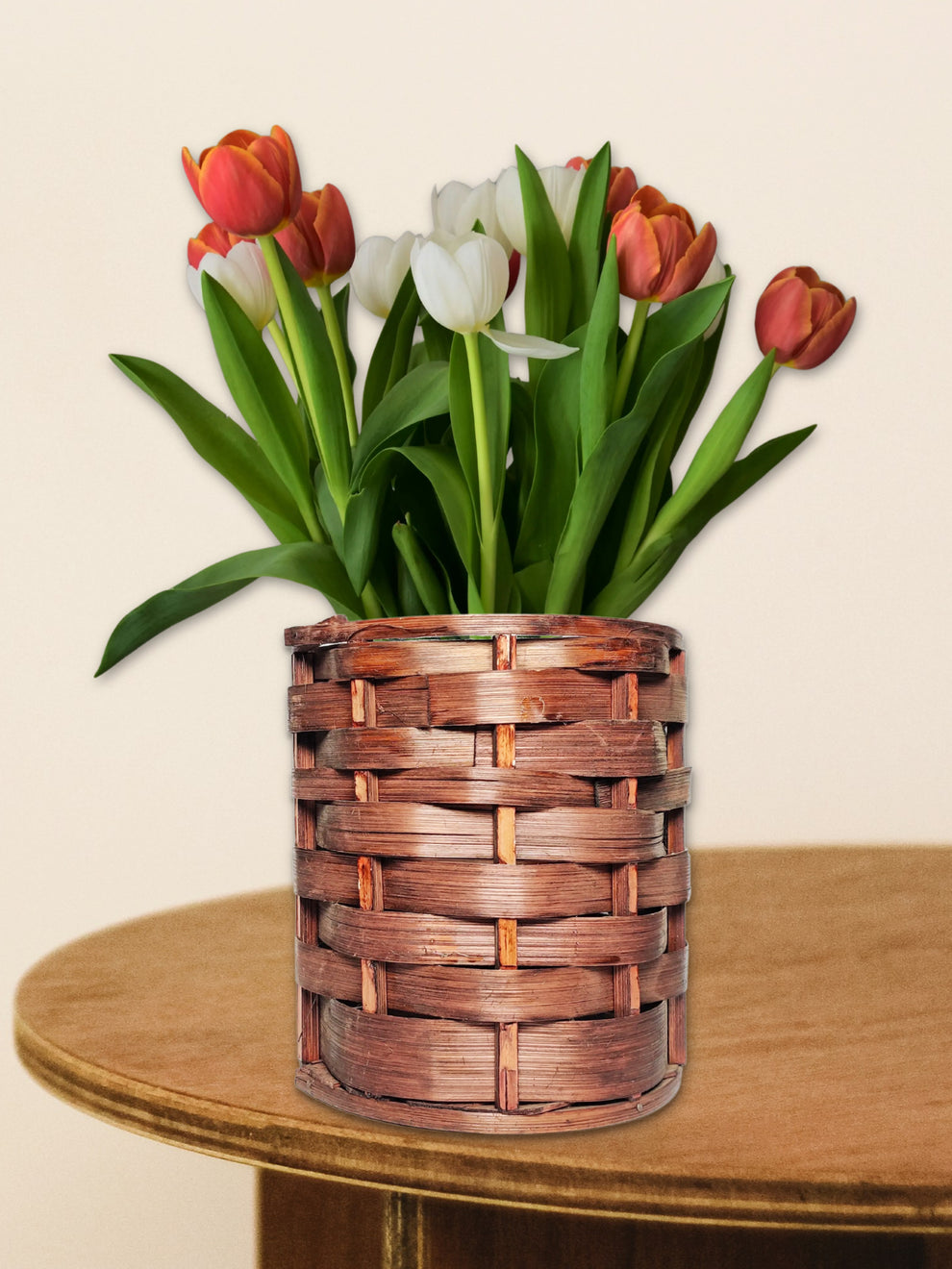 ARTSY® Handmade Wooden Pot: Versatile Storage and Flower Decoration So
