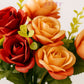 Luxury Artificial Rose Flower Bunch for Home & Wedding Decor, Pack of 1, Maroon Multi