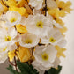 Luxury White & Yellow Artificial Cherry blossom Pot | Stylish Home Decoration, Pack of 1