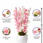 Luxury Artificial Sakura Blossom Flower Pot Arrangement, Pack of 1