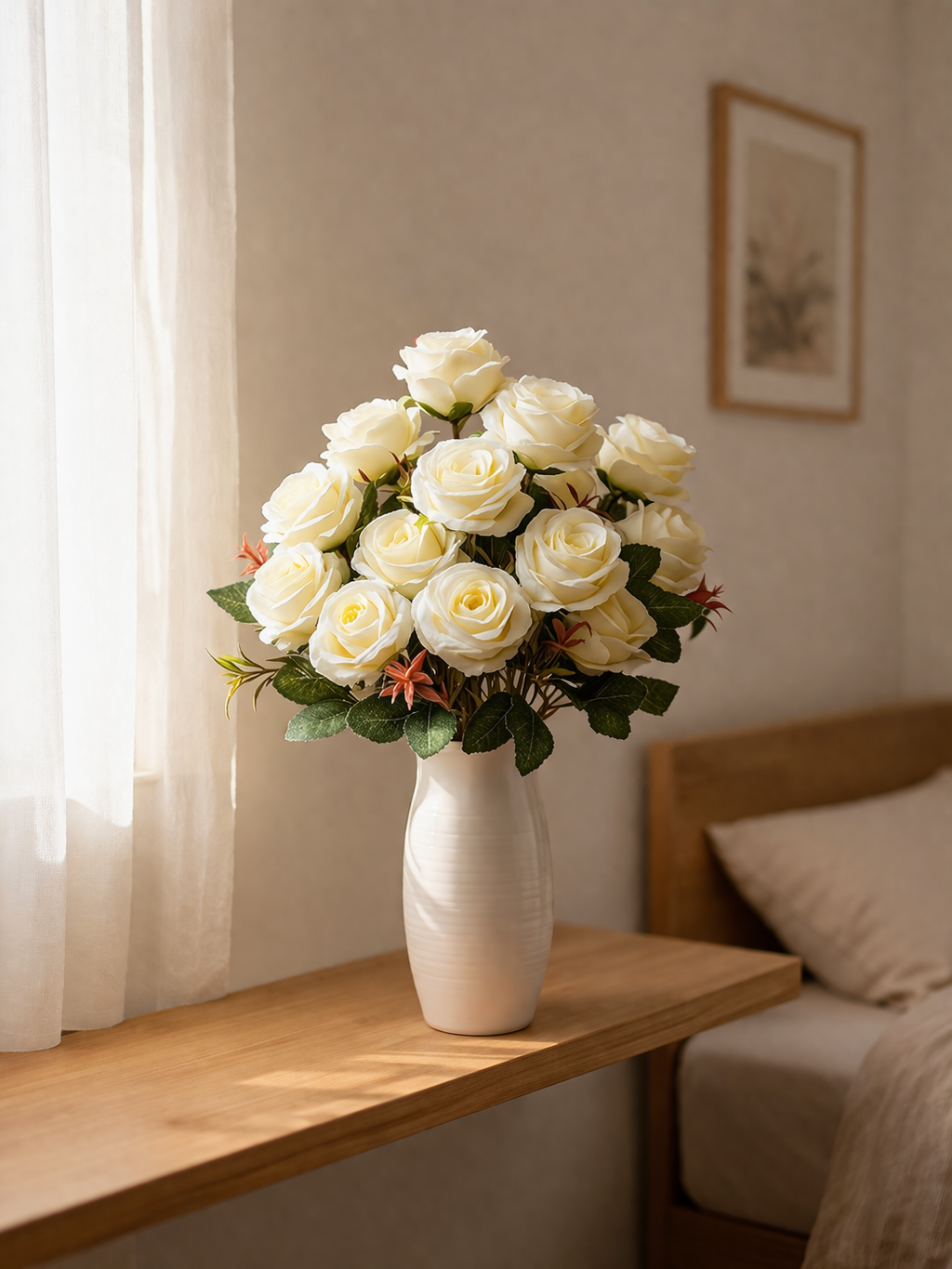 Artificial Rose Flowers Bunch