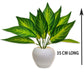 ARTSY® Artificial plants with pot for home decor, leaves, plants for pot/vase, home/office decor, gift, craft, artificial flowers with pot, combo, pack of 1 piece, 35 cm height, Green mix