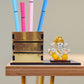 ARTSY® Pen stand for office desk, home, stationary storage with Ganesha Idol, pack of 1 Piece