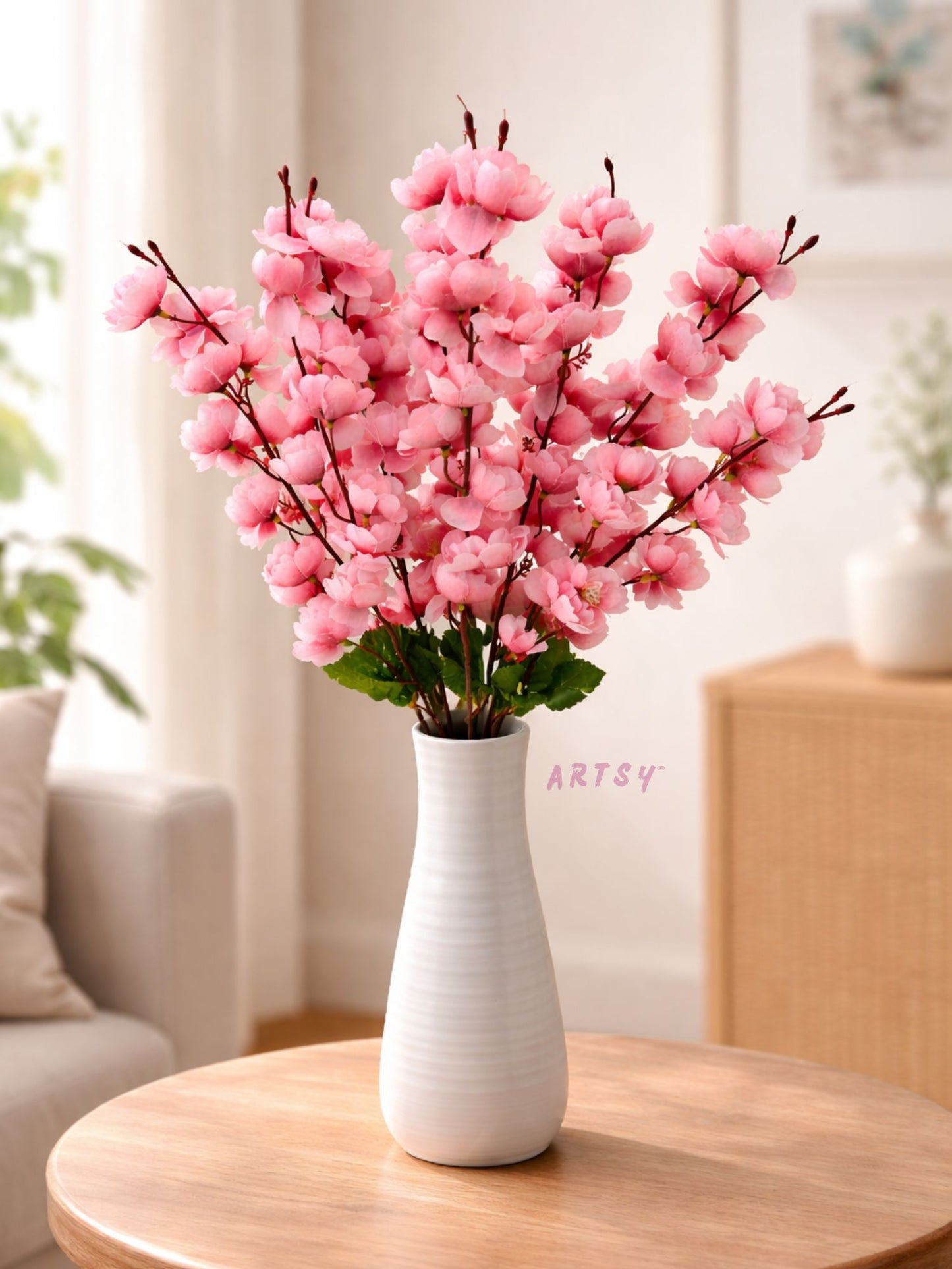 Celestia Pink Blossom Home Decor Bouquet, Pack of 1