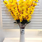 ARTSY® Artificial Flowers For Home Decoration Cherry Blossom Flower Bunch For Vase , Office Decor, Without VASE, Combo (Yellow , Pack of 2 Pieces)
