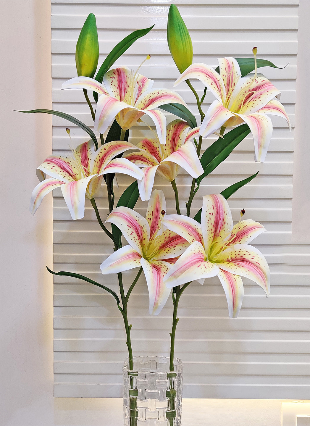 ARTSY® Rainbow Bliss: Multi-Color Lily Flower Stick - Vibrant and Lifelike Blooms For Home Decoration, Vase Filler, Office Décor, Gifting, DIY Craft, Pack of 1 Piece