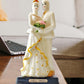 ARTSY® Pure Love: White Couple Statue showpiece for table top, gifting, white, 1 piece