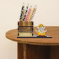 ARTSY® Pen stand for office desk, home, stationary storage with Ganesha Idol, pack of 1 Piece