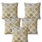 Bundle of 5 Beige Velvet Cushion Covers – Cozy Elegance for Your Home, 16 X16 Inches