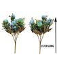 ARTSY® Artificial Flowers for home decoration dry peony Flower bunch For room decor, Office, for vase, pot filler, gifting, Craft, Without Vase, combo, Pack of 2 piece, 6 branches each, blue