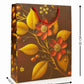 Artsy Premium Paper Gift Bags – Brown Floral, Gold Print | Rope Handles | Reusable | 10×12 Inch | Pack of 5