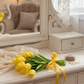 artificial tulips pack of 5 yellow