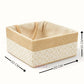 cream decorative gift basket dimensions 20 cm x 20 cm x 10 cm