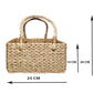 ARTSY® Handwoven Rattan Cane Basket: Premium Quality with Elegant Design, Multipurpose organiser, pack of 1 piece