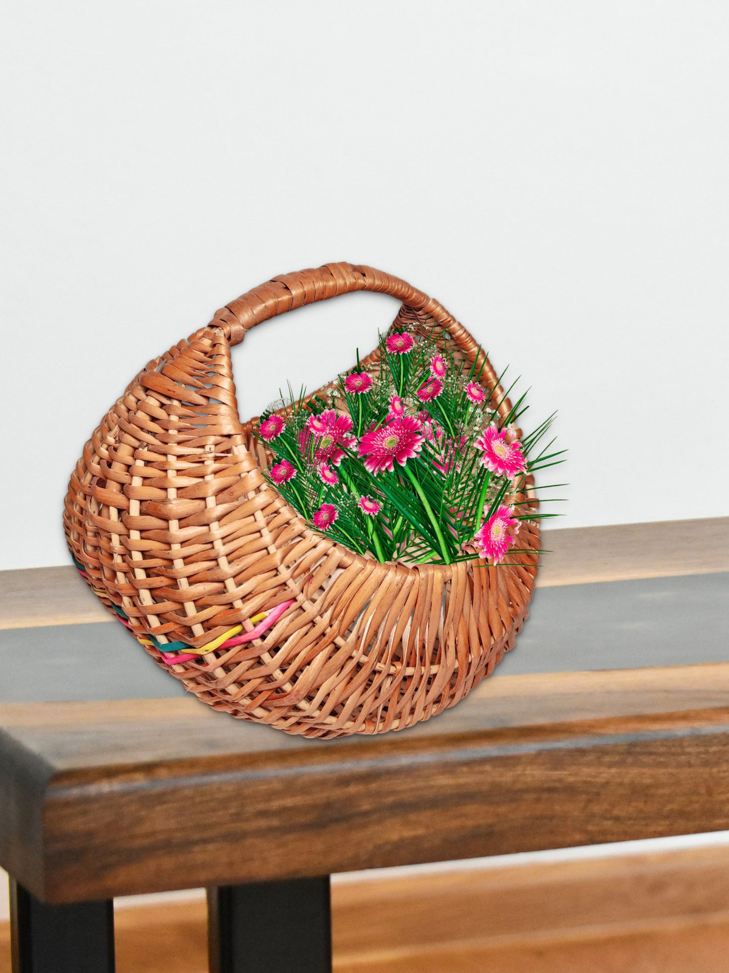Cane Elegance: Multipurpose Basket for Stylish Storage, Organization, travel, gifting, packaging and many more | 17 X 20 X 15 CM
