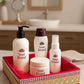 decorative storage organizer basket for skincare and bathroom accessories