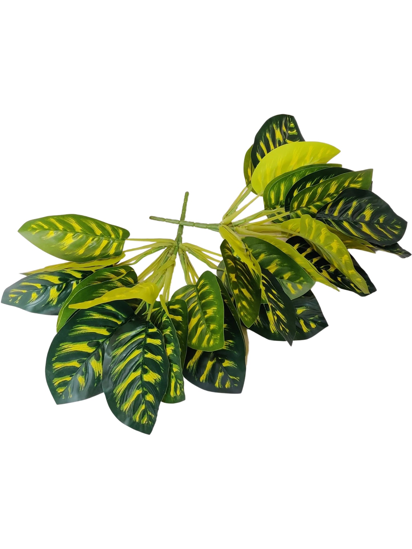 ARTSY Artificial plants for home decor, plant leaves bunch for pot/vase, home/office decor, gift, craft, artificial flowers, without vase, combo, pack 1 piece, 40 cm height, Mix