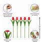 faux red tulips 
