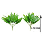 ARTSY Evergreen Elegance: Lifelike Artificial Plants for Timeless Interior Decor. Pack of 2 Pieces, Leaf Bunch for Home Decoration, for Vase, Without Vase, Light green