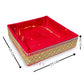 maroon decorative gift box basket dimensions 25 cm x 25 cm x 10 cm