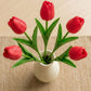 red flowers table decoration