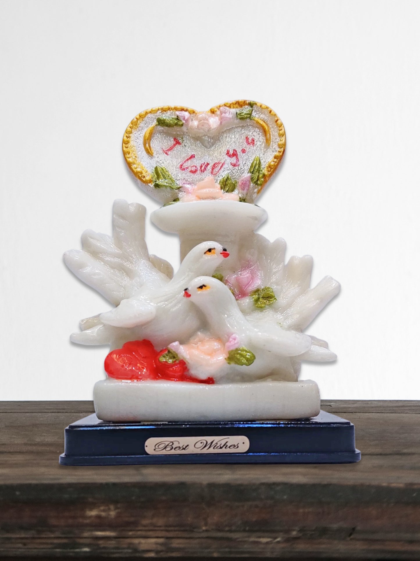 ARTSY® Pair of Lovebird Swans - Symbol of Love and Commitment, Pck of 1 Piece, white