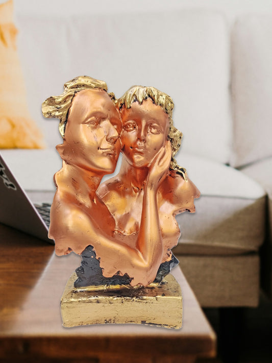 ARTSY® Couple Face Idol - A Symbol of Togetherness and Harmony, pack of 1 piece, copper