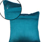 Set of 5 Luxurious Blue Velvet Cushion Covers – Elegance and Comfort Combined, 16 X 16 Inches