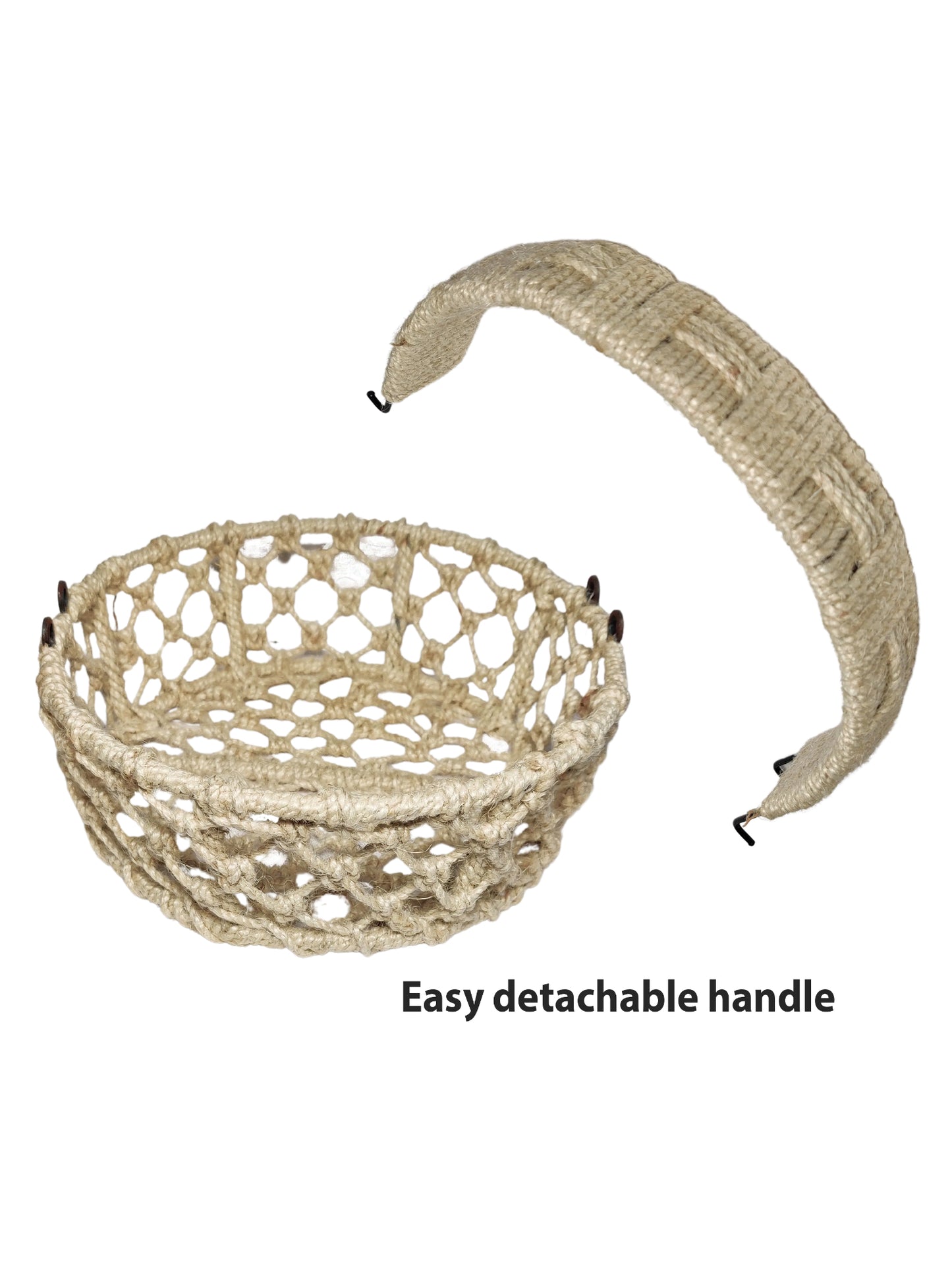 ARTSY® Versatile Jute Basket: Ideal for Storage, Travel, Gifting, and Space Organization, Pack of 1 pIece